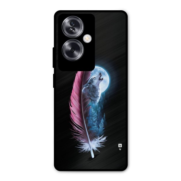 Night Howler Metal Back Case for Oppo A79 5G