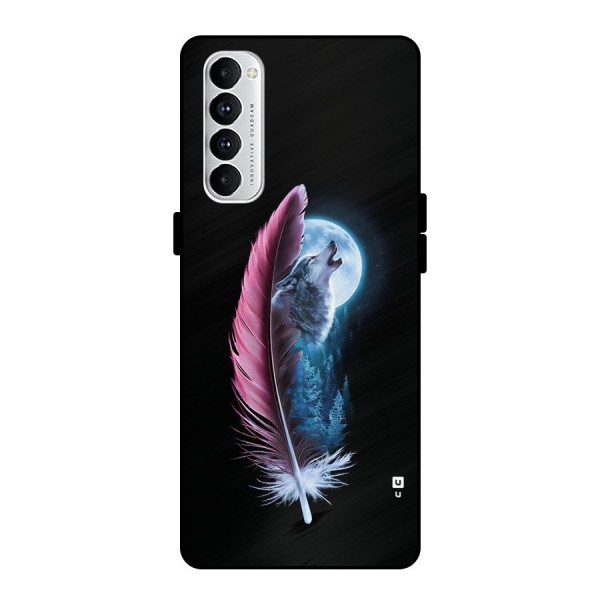 Night Howler Metal Back Case for Oppo Reno4 Pro