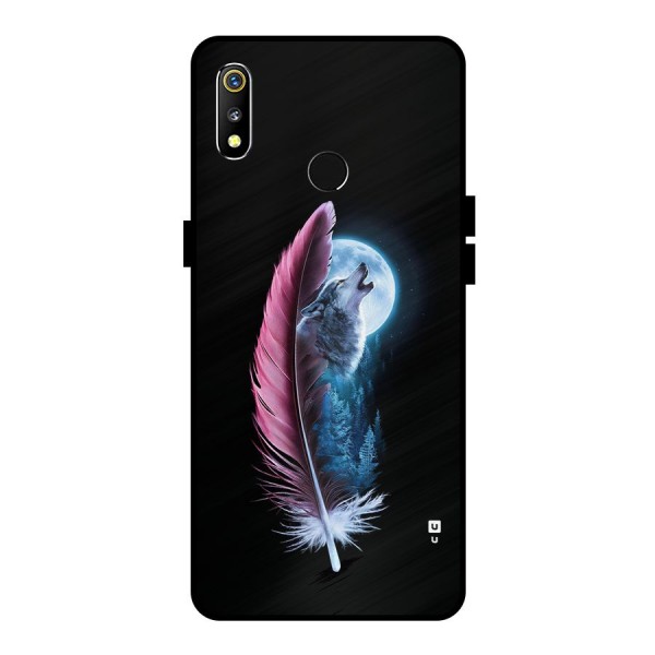 Night Howler Metal Back Case for Realme 3