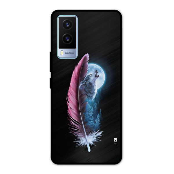 Night Howler Metal Back Case for Vivo V21e 5G