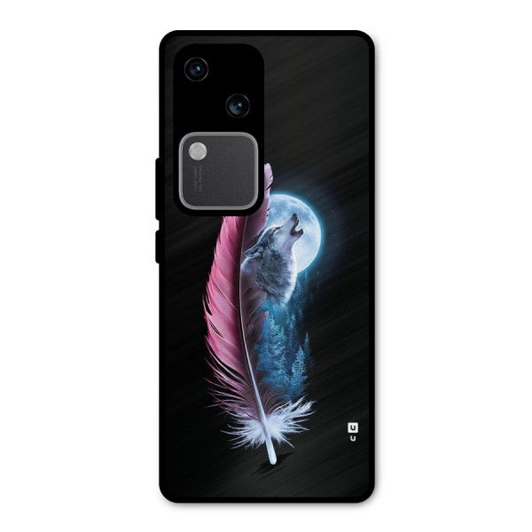 Night Howler Metal Back Case for Vivo V30 Pro