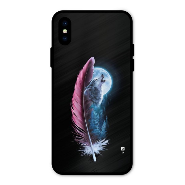 Night Howler Metal Back Case for iPhone XS