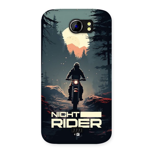 Night Rider Back Case for Canvas 2 A110