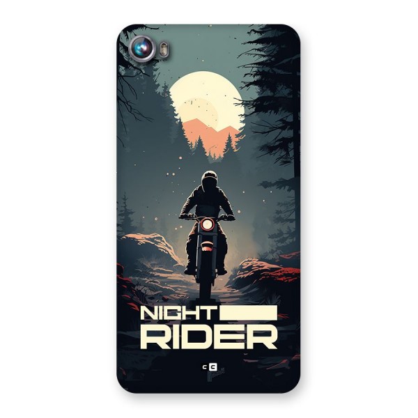 Night Rider Back Case for Canvas Fire 4 (A107)