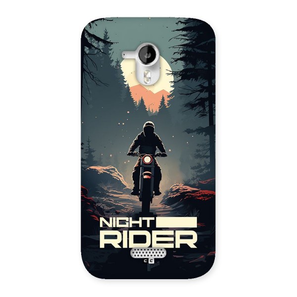 Night Rider Back Case for Canvas HD A116