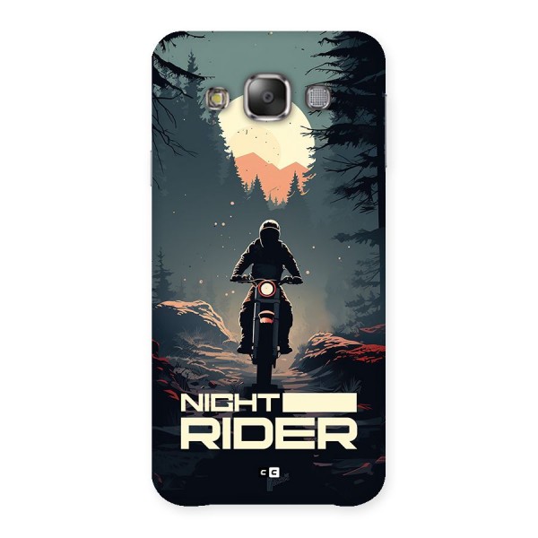 Night Rider Back Case for Galaxy E7