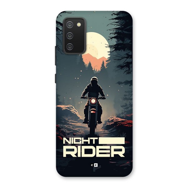 Night Rider Back Case for Galaxy F02s