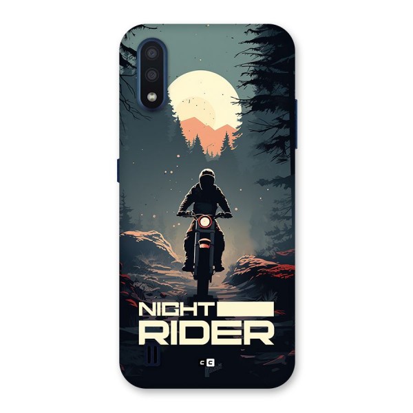 Night Rider Back Case for Galaxy M01