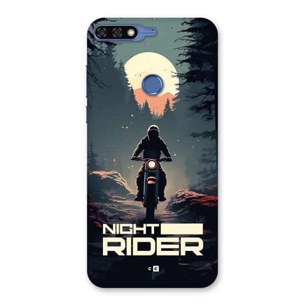 Night Rider Back Case for Honor 7C