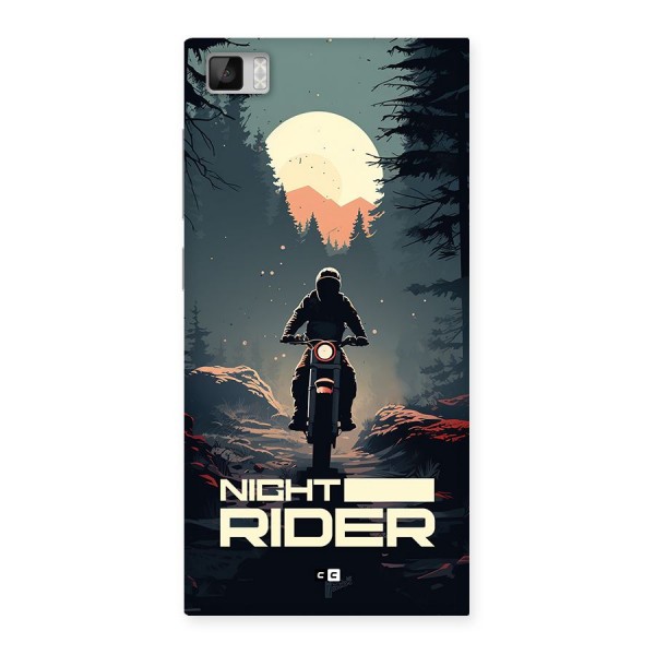 Night Rider Back Case for Mi3