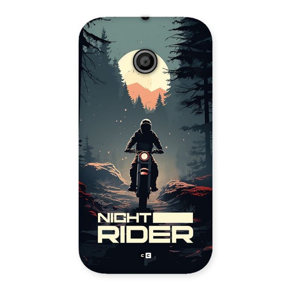 Night Rider Back Case for Moto E