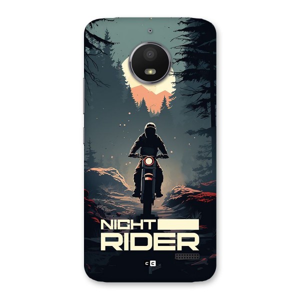 Night Rider Back Case for Moto E4