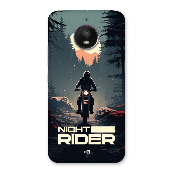 Night Rider Back Case for Moto E4 Plus