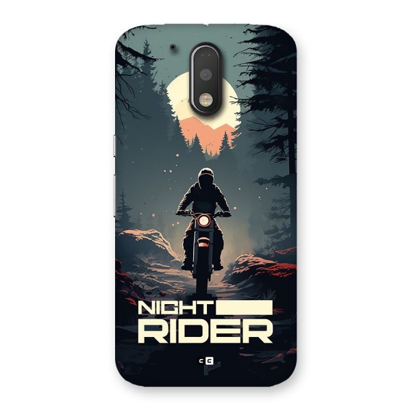 Night Rider Back Case for Moto G4