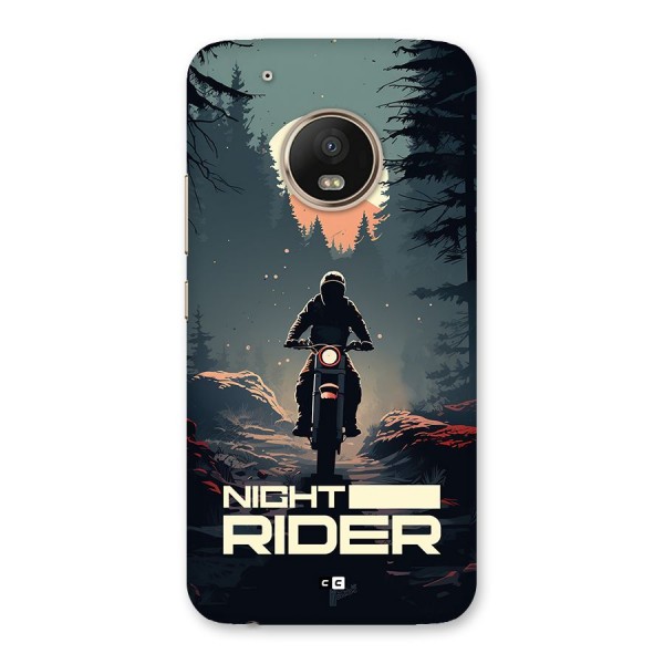 Night Rider Back Case for Moto G5 Plus