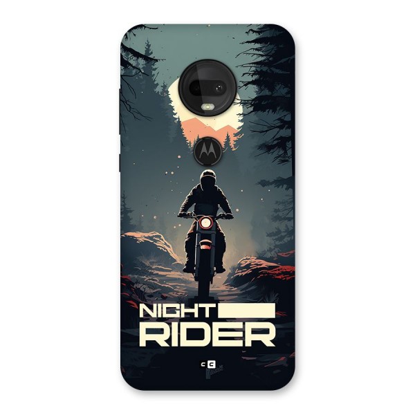 Night Rider Back Case for Moto G7