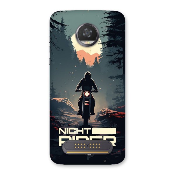 Night Rider Back Case for Moto Z2 Play