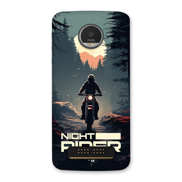 Night Rider Back Case for Moto Z Play