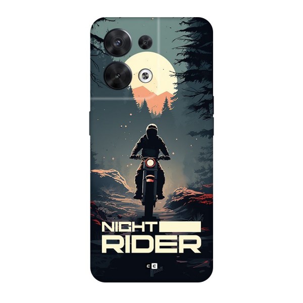 Night Rider Back Case for Oppo Reno8 5G