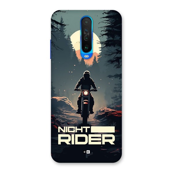 Night Rider Back Case for Poco X2