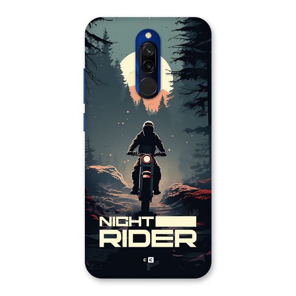 Night Rider Back Case for Redmi 8