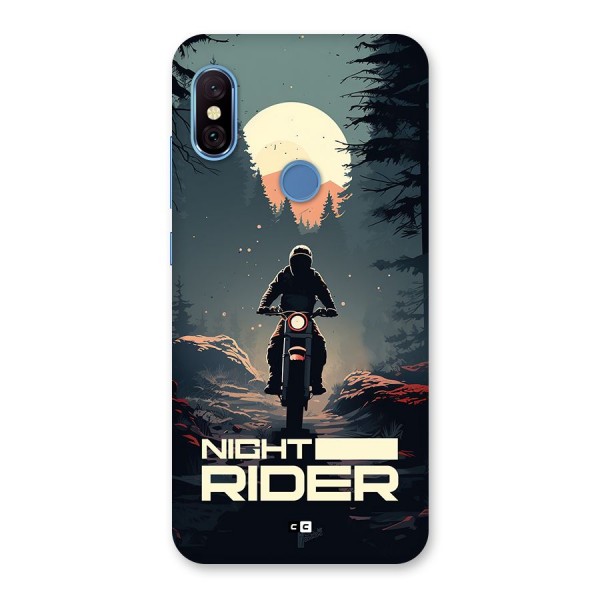 Night Rider Back Case for Redmi Note 6 Pro