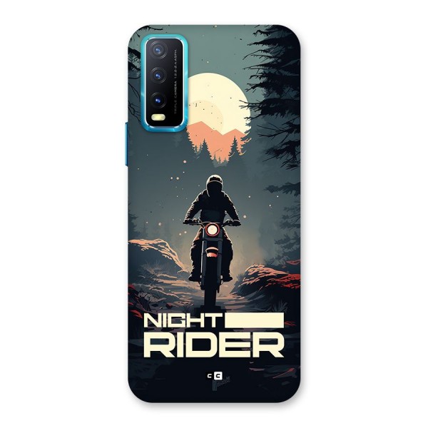 Night Rider Back Case for Vivo Y20s