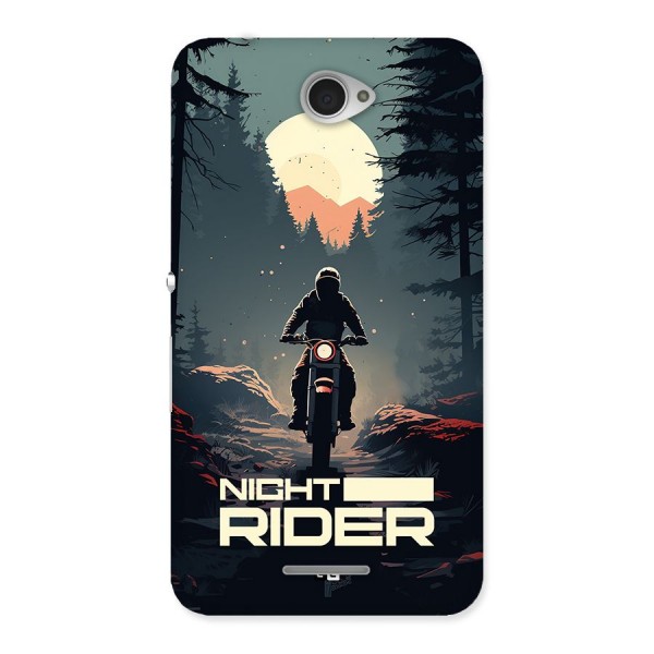 Night Rider Back Case for Xperia E4