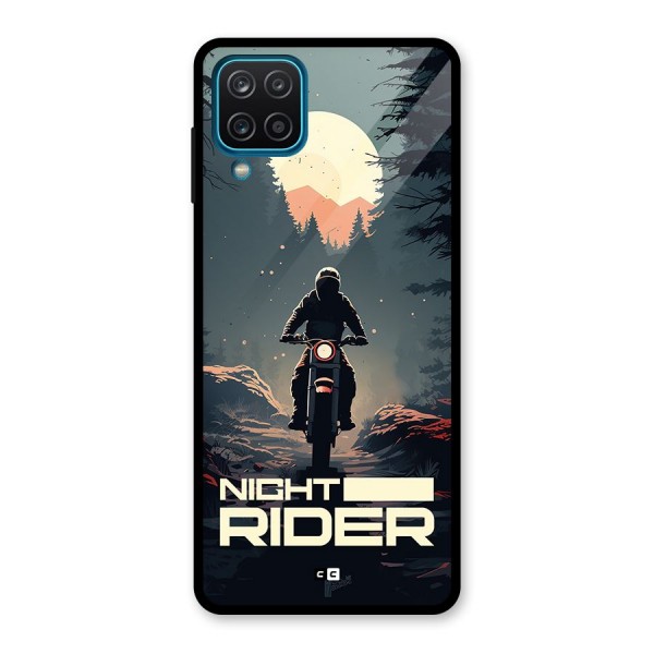 Night Rider Glass Back Case for Galaxy A12