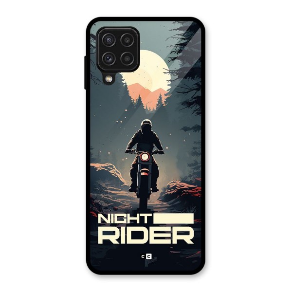 Night Rider Glass Back Case for Galaxy A22 4G