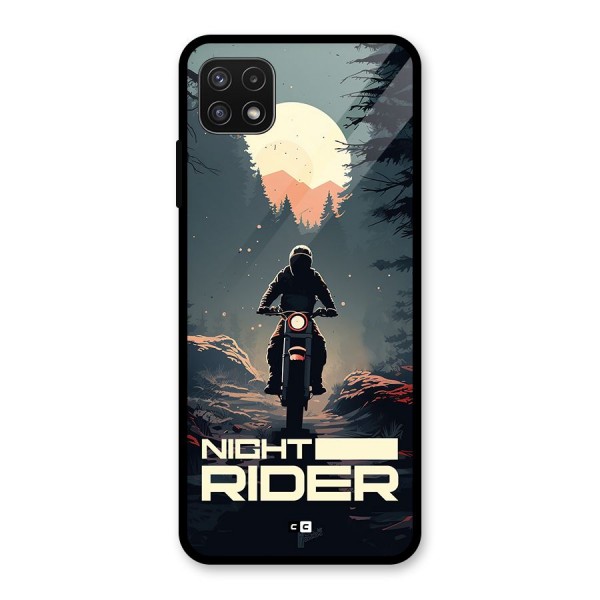 Night Rider Glass Back Case for Galaxy A22 5G