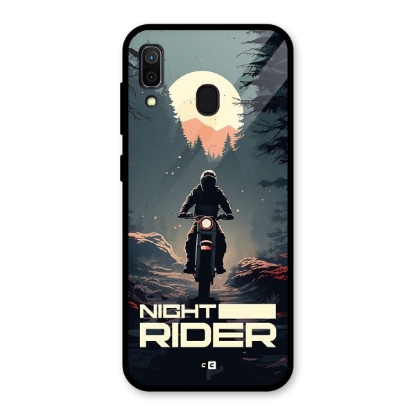 Night Rider Glass Back Case for Galaxy A30