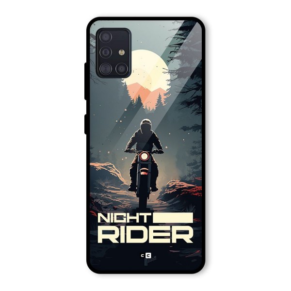 Night Rider Glass Back Case for Galaxy A51