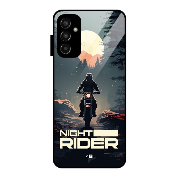 Night Rider Glass Back Case for Galaxy F13