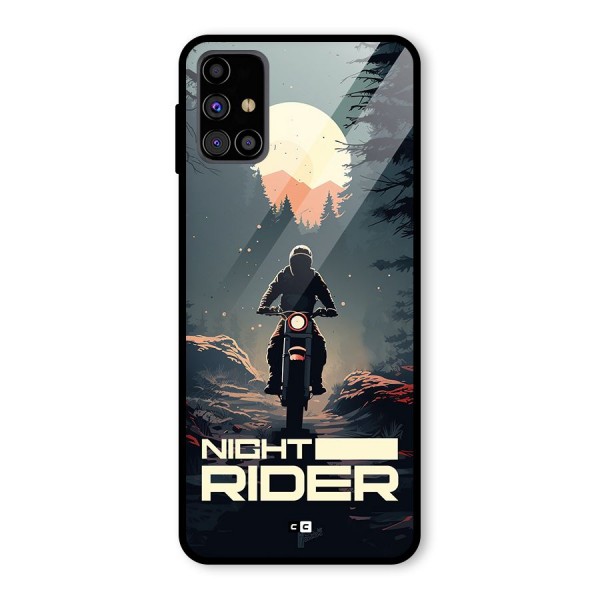 Night Rider Glass Back Case for Galaxy M31s