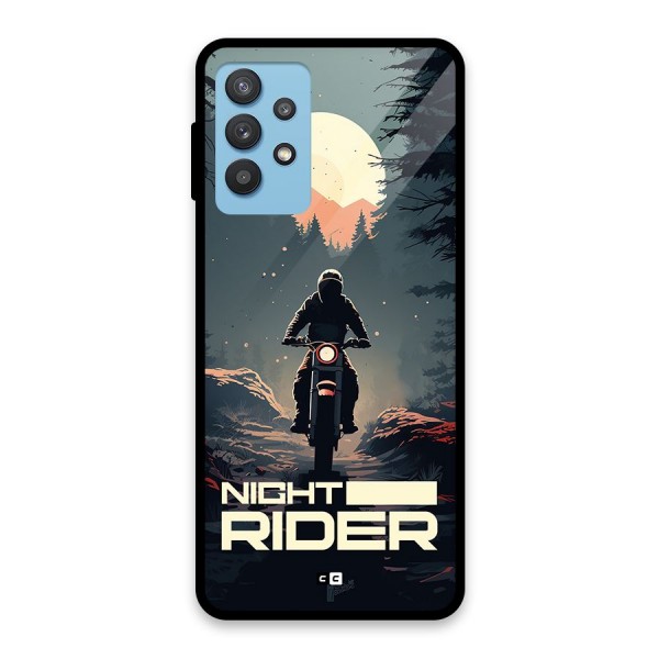 Night Rider Glass Back Case for Galaxy M32 5G