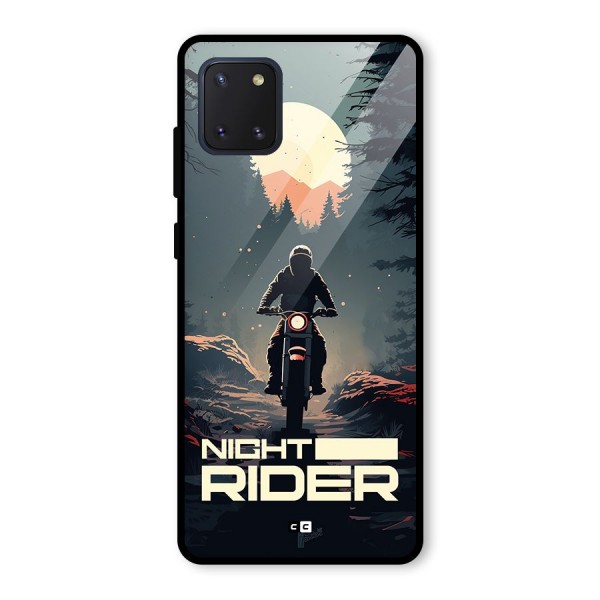 Night Rider Glass Back Case for Galaxy Note 10 Lite