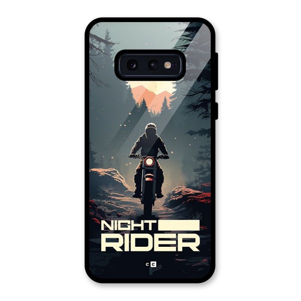 Night Rider Glass Back Case for Galaxy S10e