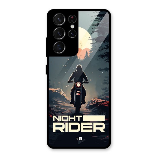 Night Rider Glass Back Case for Galaxy S21 Ultra 5G