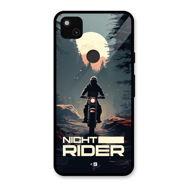 Night Rider Glass Back Case for Google Pixel 4a