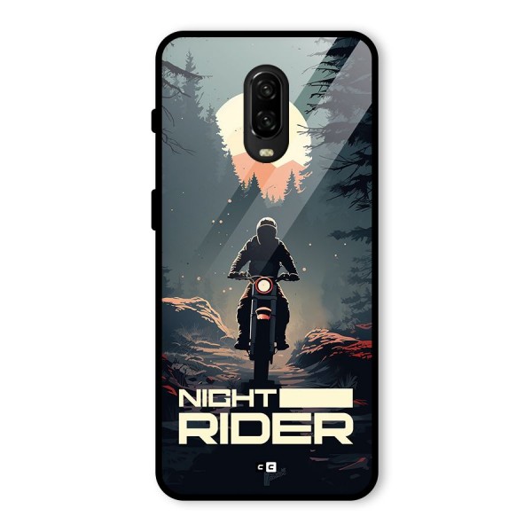 Night Rider Glass Back Case for OnePlus 6T