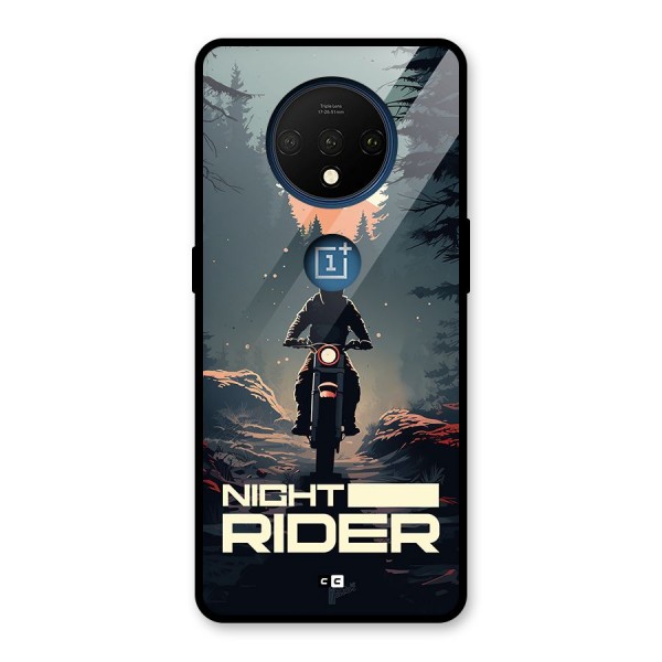 Night Rider Glass Back Case for OnePlus 7T