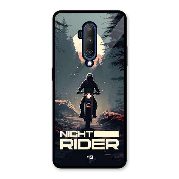 Night Rider Glass Back Case for OnePlus 7T Pro