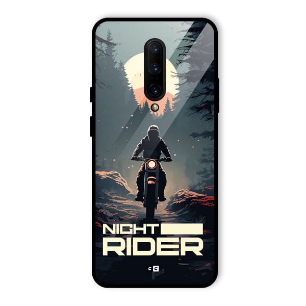 Night Rider Glass Back Case for OnePlus 7 Pro