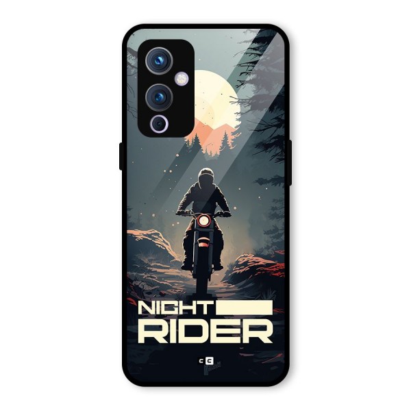 Night Rider Glass Back Case for OnePlus 9