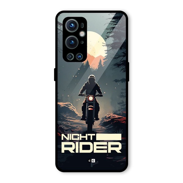 Night Rider Glass Back Case for OnePlus 9 Pro