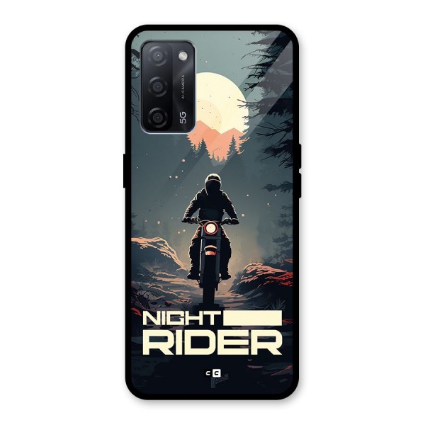 Night Rider Glass Back Case for Oppo A53s 5G