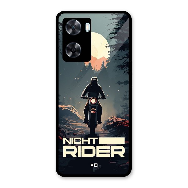 Night Rider Glass Back Case for Oppo A77