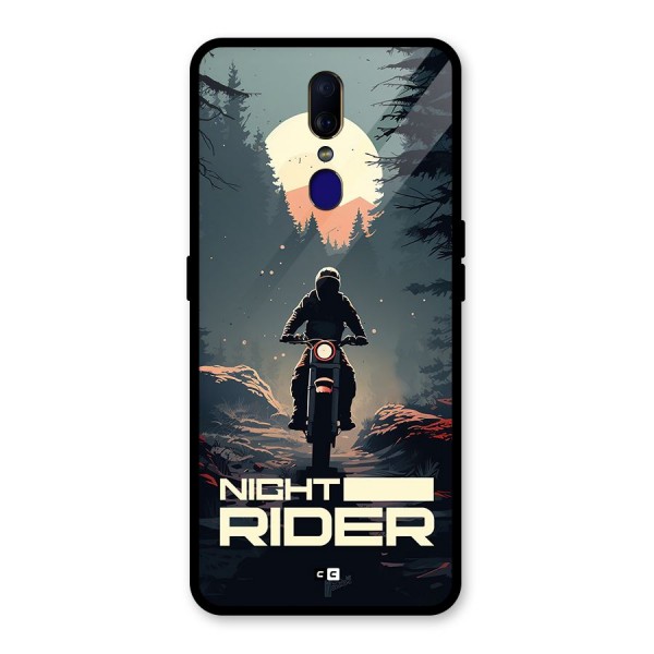 Night Rider Glass Back Case for Oppo F11