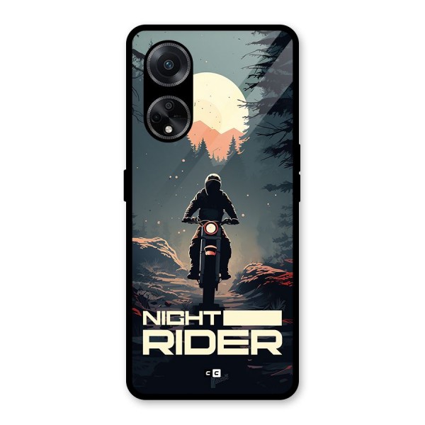 Night Rider Glass Back Case for Oppo F23